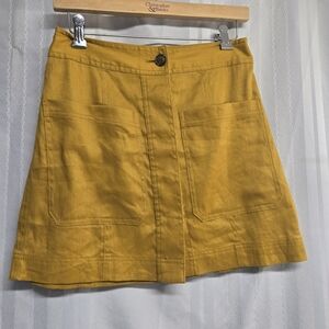 Christopher & Banks Mustard Yellow Women's Skirt